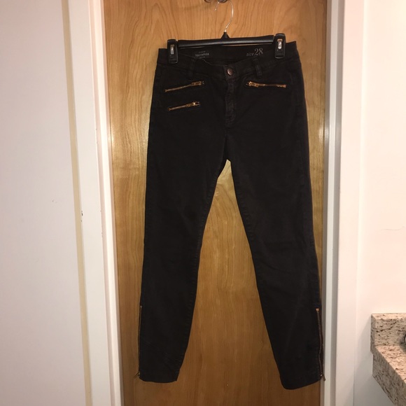 J. Crew suede/sateen toothpick jean - Picture 2 of 8